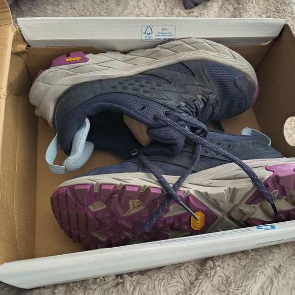 Hoka Women's Anacapa Breeze Sneakers in Blue and Pink - Picture 11 of 11